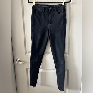 American Eagle Outfitters Black Skinny Jeans High-Rise Stretch